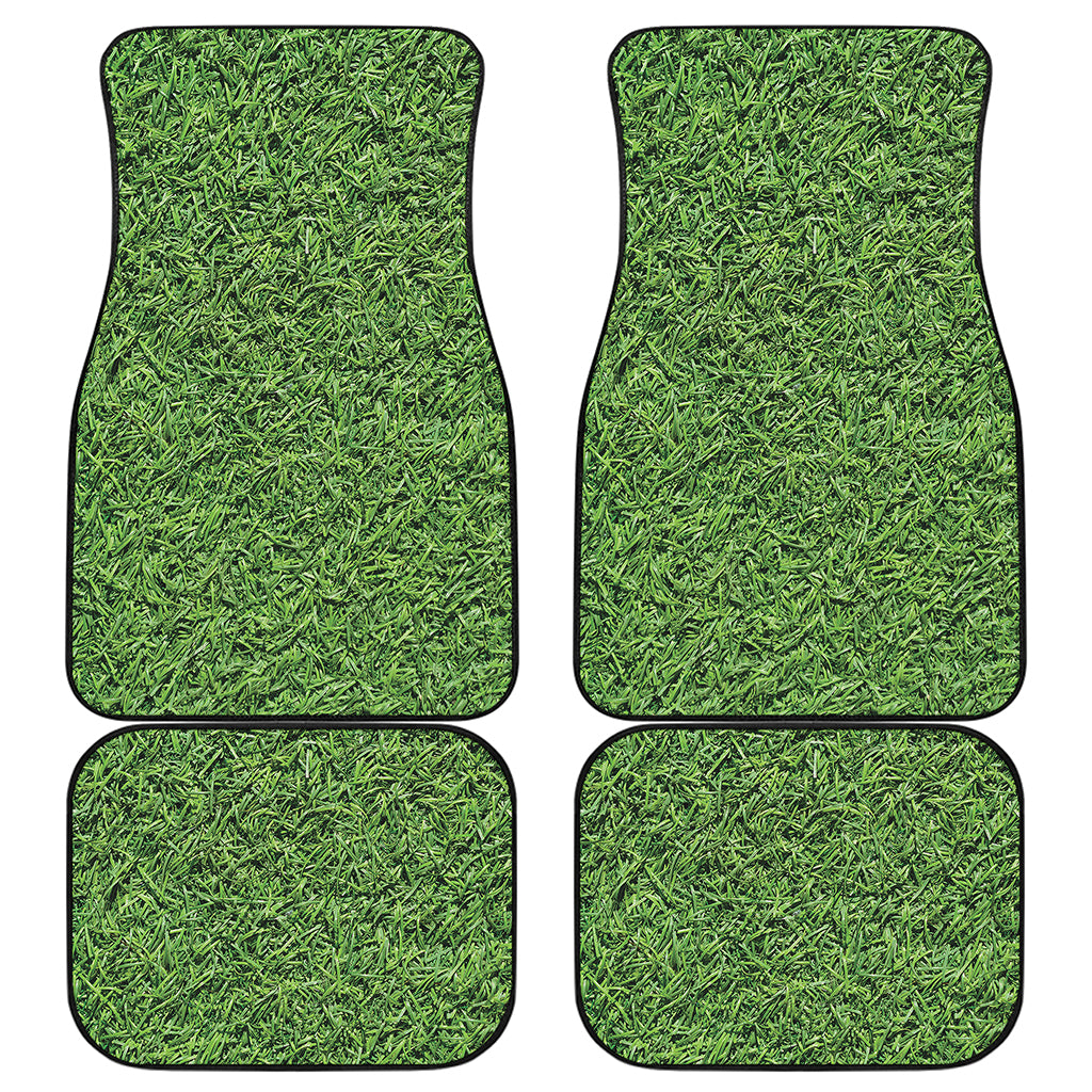 Golf Course Grass Print Front and Back Car Floor Mats