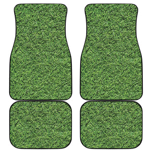 Golf Course Grass Print Front and Back Car Floor Mats