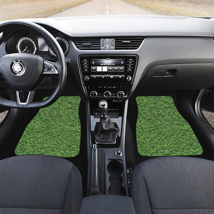 Golf Course Grass Print Front Car Floor Mats