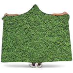 Golf Course Grass Print Hooded Blanket