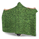 Golf Course Grass Print Hooded Blanket