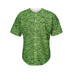 Golf Course Grass Print Men's Baseball Jersey