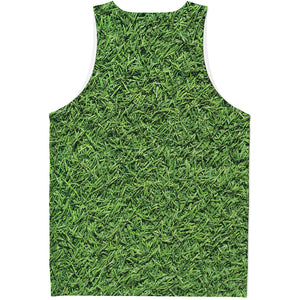 Golf Course Grass Print Men's Tank Top