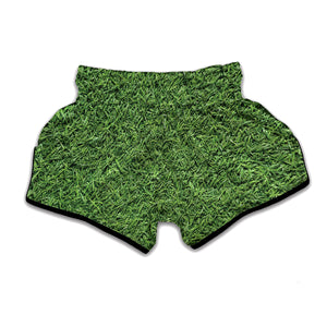 Golf Course Grass Print Muay Thai Boxing Shorts