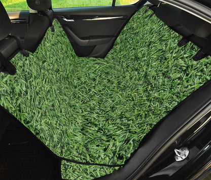 Golf Course Grass Print Pet Car Back Seat Cover