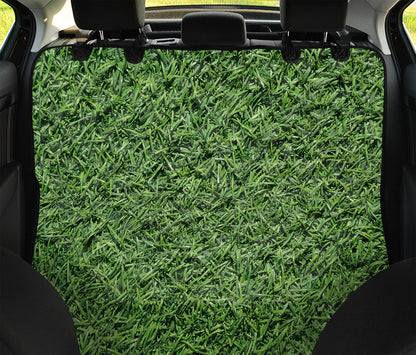 Golf Course Grass Print Pet Car Back Seat Cover