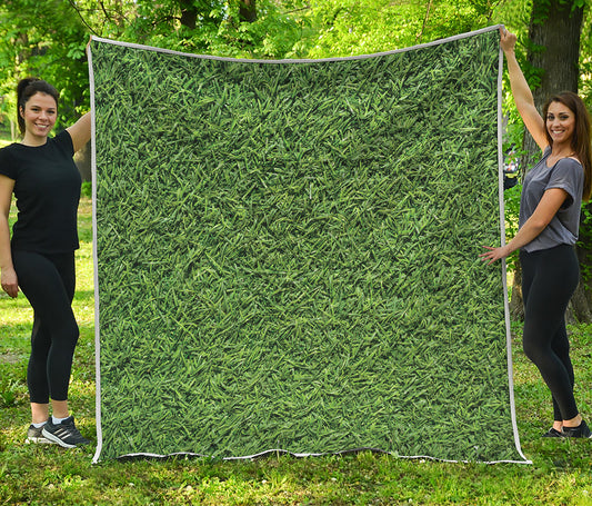 Golf Course Grass Print Quilt