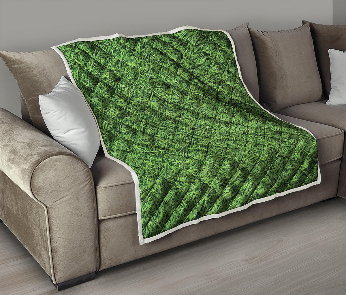 Golf Course Grass Print Quilt