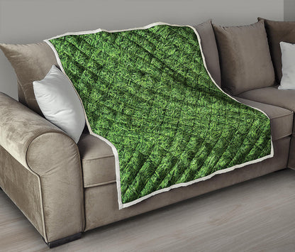 Golf Course Grass Print Quilt