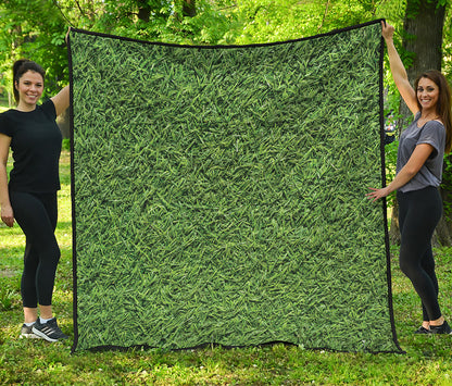 Golf Course Grass Print Quilt