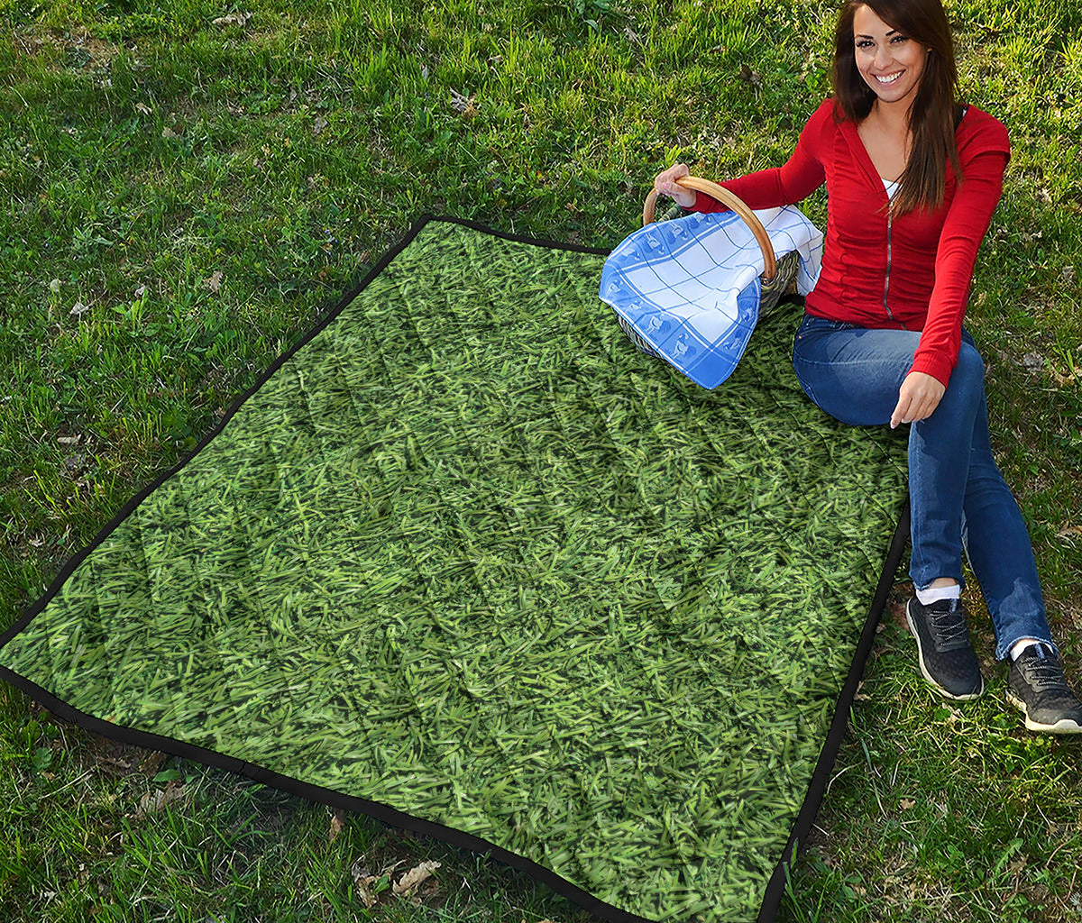 Golf Course Grass Print Quilt