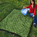 Golf Course Grass Print Quilt