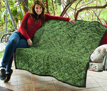 Golf Course Grass Print Quilt