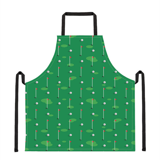 Golf Course Pattern Print Apron