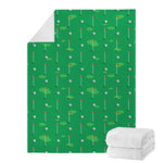 Golf Course Pattern Print Blanket