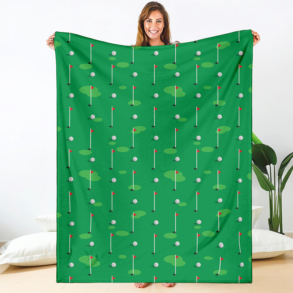 Golf Course Pattern Print Blanket