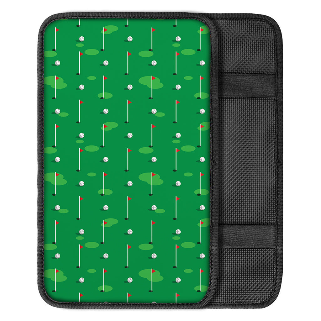 Golf Course Pattern Print Car Center Console Cover