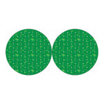 Golf Course Pattern Print Car Coasters