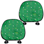 Golf Course Pattern Print Car Headrest Covers