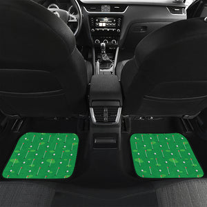 Golf Course Pattern Print Front and Back Car Floor Mats
