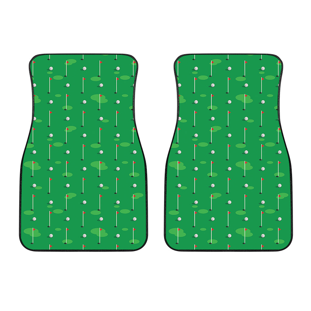 Golf Course Pattern Print Front Car Floor Mats