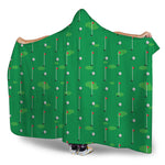 Golf Course Pattern Print Hooded Blanket