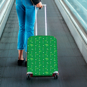 Golf Course Pattern Print Luggage Cover