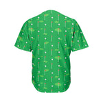 Golf Course Pattern Print Men's Baseball Jersey