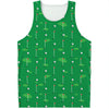 Golf Course Pattern Print Men's Tank Top