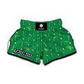 Golf Course Pattern Print Muay Thai Boxing Shorts