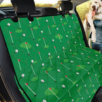 Golf Course Pattern Print Pet Car Back Seat Cover