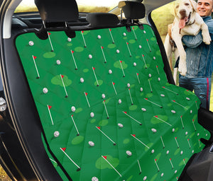 Golf Course Pattern Print Pet Car Back Seat Cover