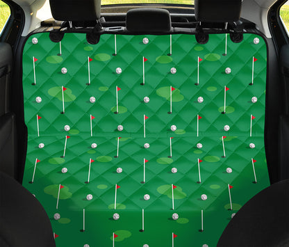 Golf Course Pattern Print Pet Car Back Seat Cover