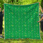 Golf Course Pattern Print Quilt