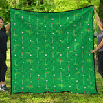 Golf Course Pattern Print Quilt