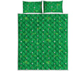 Golf Course Pattern Print Quilt Bed Set