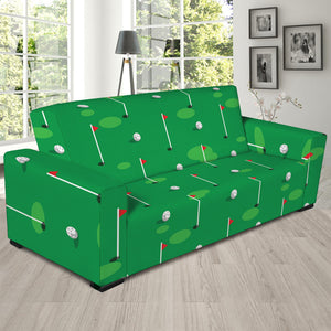 Golf Course Pattern Print Sofa Slipcover