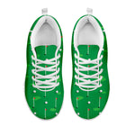 Golf Course Pattern Print White Sneakers