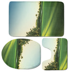 Golf Course Print 3 Piece Bath Mat Set