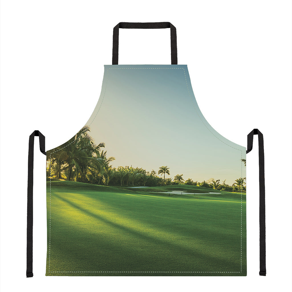 Golf Course Print Apron