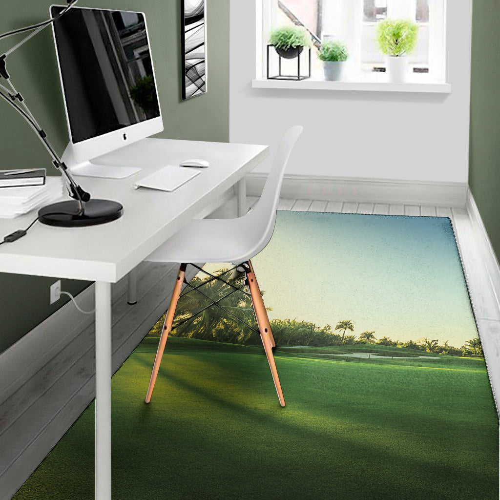 Golf Course Print Area Rug