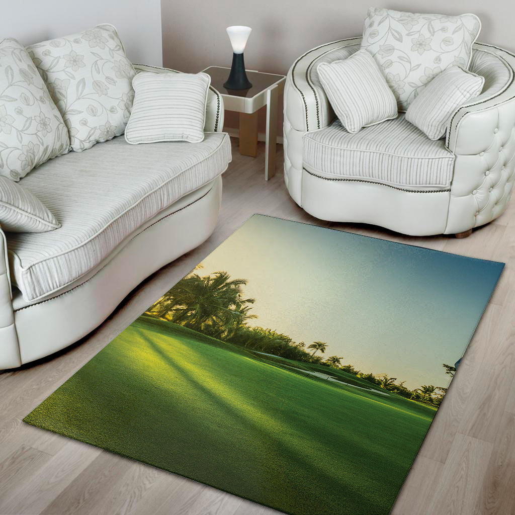 Golf Course Print Area Rug