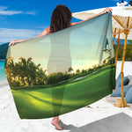 Golf Course Print Beach Sarong Wrap