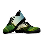 Golf Course Print Black Sneakers