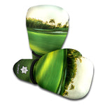 Golf Course Print Boxing Gloves
