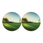 Golf Course Print Car Coasters