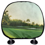 Golf Course Print Car Headrest Covers