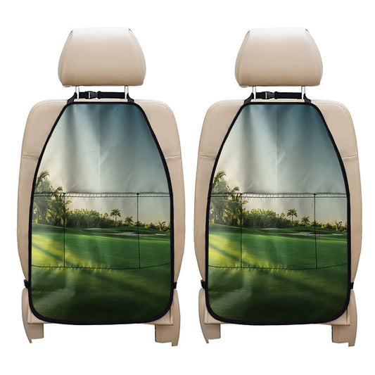 Golf Course Print Car Seat Organizers