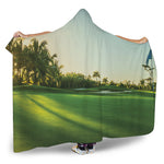 Golf Course Print Hooded Blanket