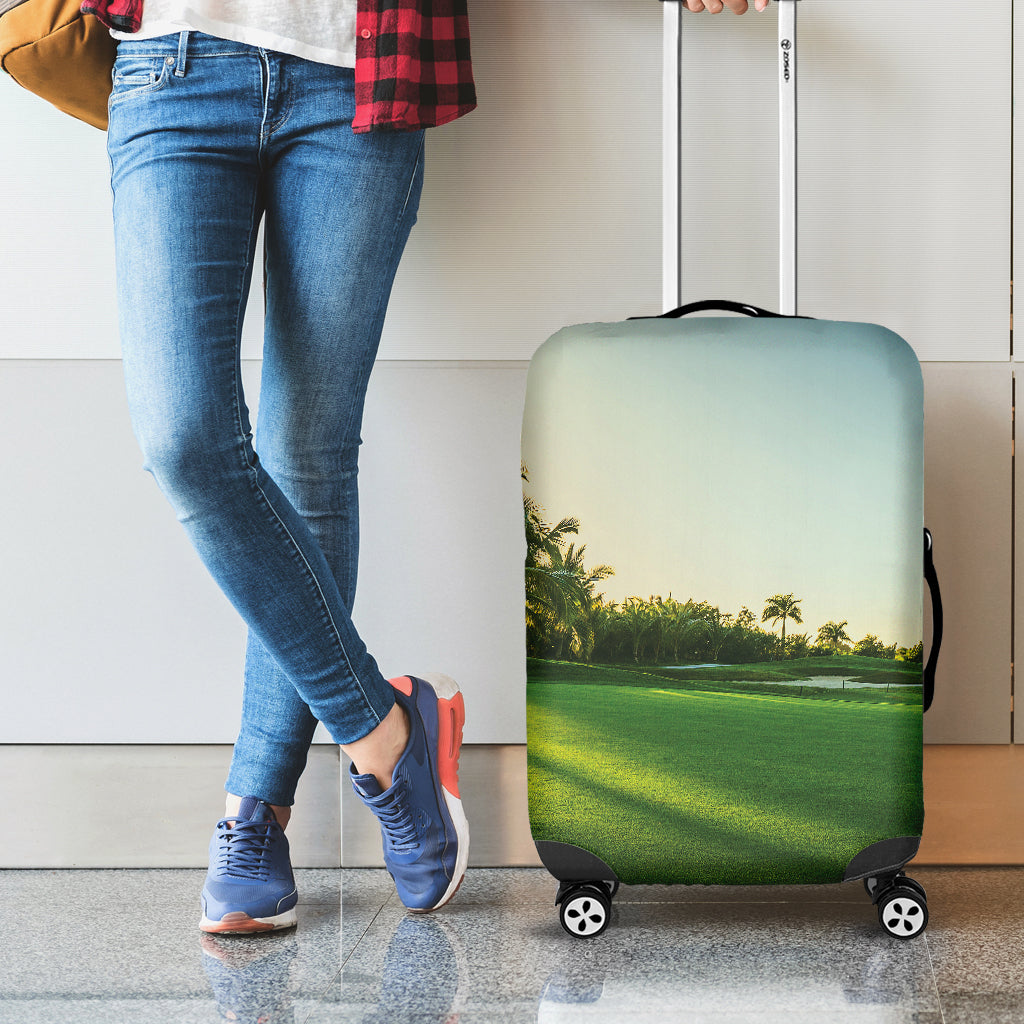 Golf Course Print Luggage Cover